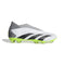 adidas Predator Accuracy.3 Laceless FG Firm Ground Soccer Cleats - Cloud White/Black/Lucid Lemon