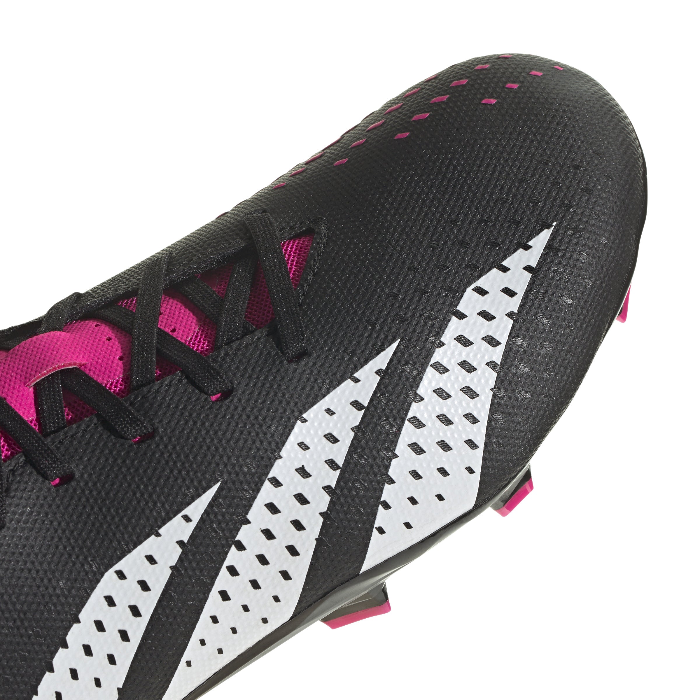 adidas Predator Accuracy.3 Low FG Firm Ground Cleats Black/White/Pink - Best Buy Soccer
