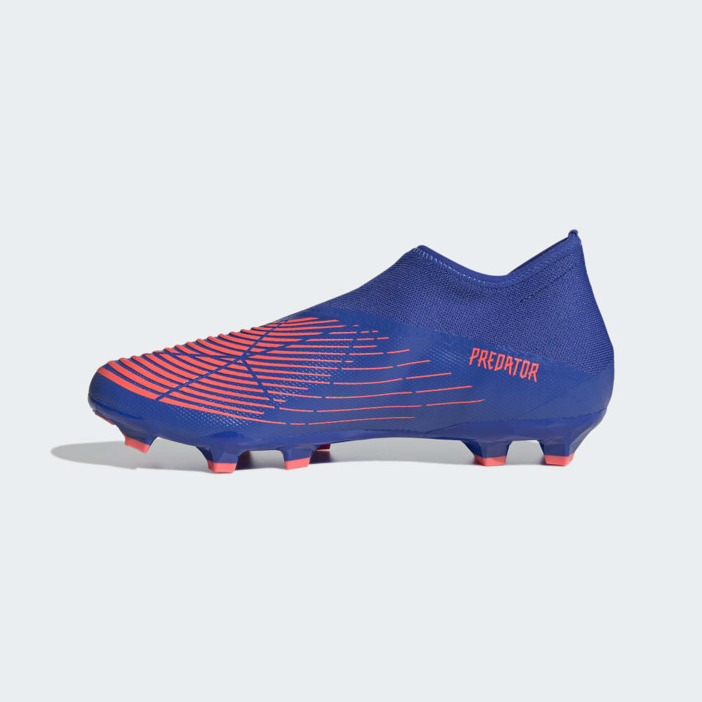 adidas Predator EDGE Laceless FG Firm Ground Soccer Cleats Blue/Turbo - Best Buy Soccer