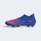 adidas Predator EDGE Laceless FG Firm Ground Soccer Cleats Blue/Turbo - Best Buy Soccer