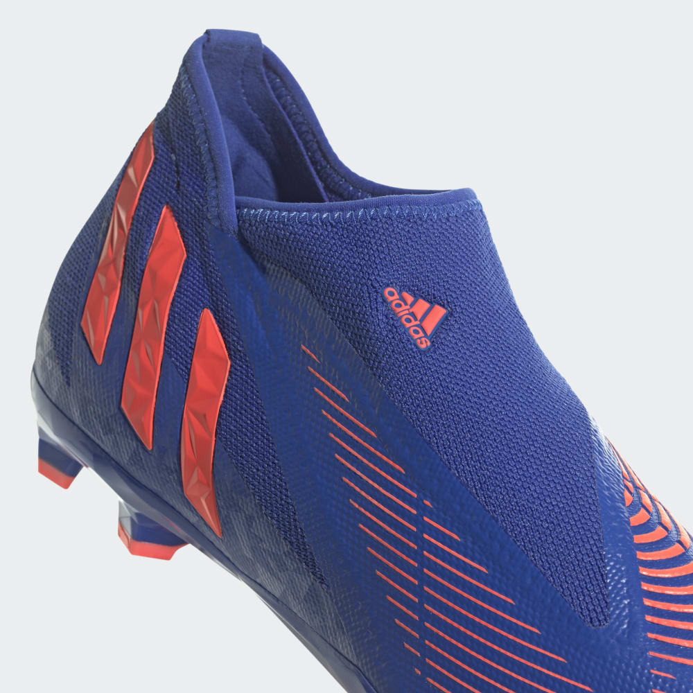 adidas Predator EDGE Laceless FG Firm Ground Soccer Cleats Blue/Turbo - Best Buy Soccer