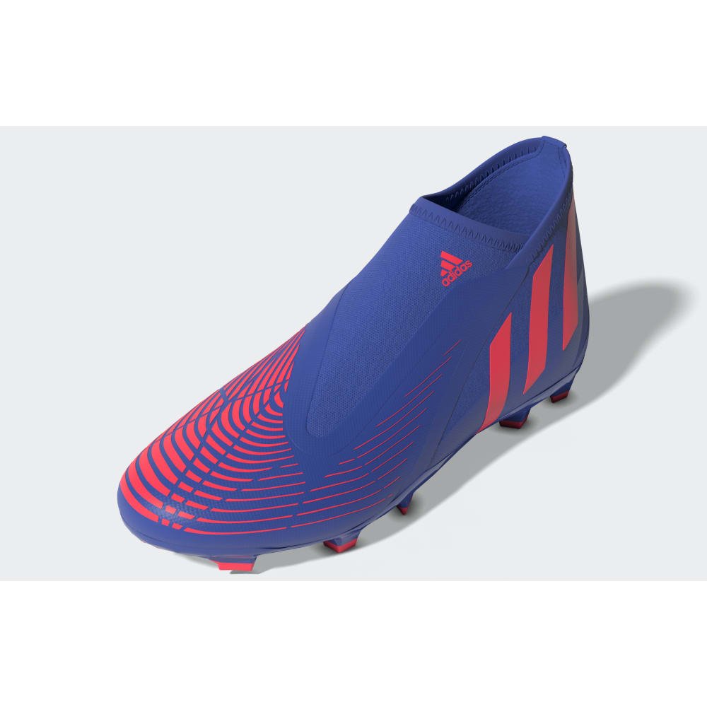 adidas Predator EDGE Laceless FG Firm Ground Soccer Cleats Blue/Turbo - Best Buy Soccer