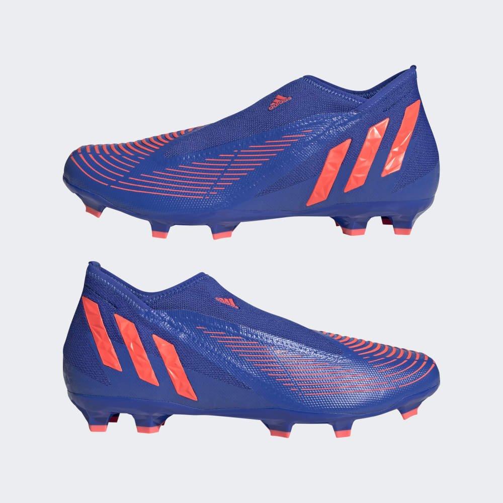 adidas Predator EDGE Laceless FG Firm Ground Soccer Cleats Blue/Turbo - Best Buy Soccer