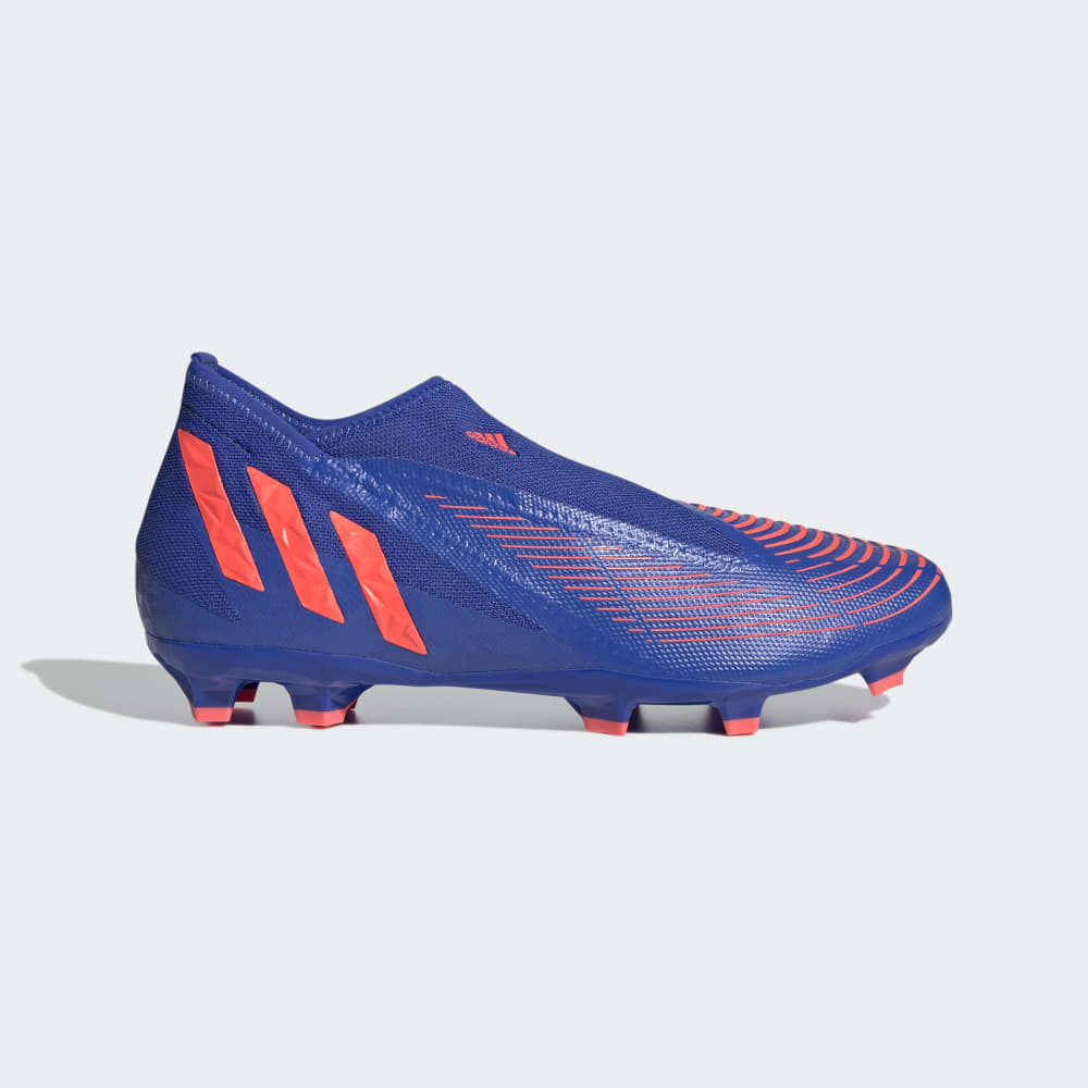 adidas Predator EDGE Laceless FG Firm Ground Soccer Cleats Blue/Turbo - Best Buy Soccer