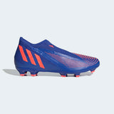 adidas Predator EDGE Laceless FG Firm Ground Soccer Cleats Blue/Turbo - Best Buy Soccer