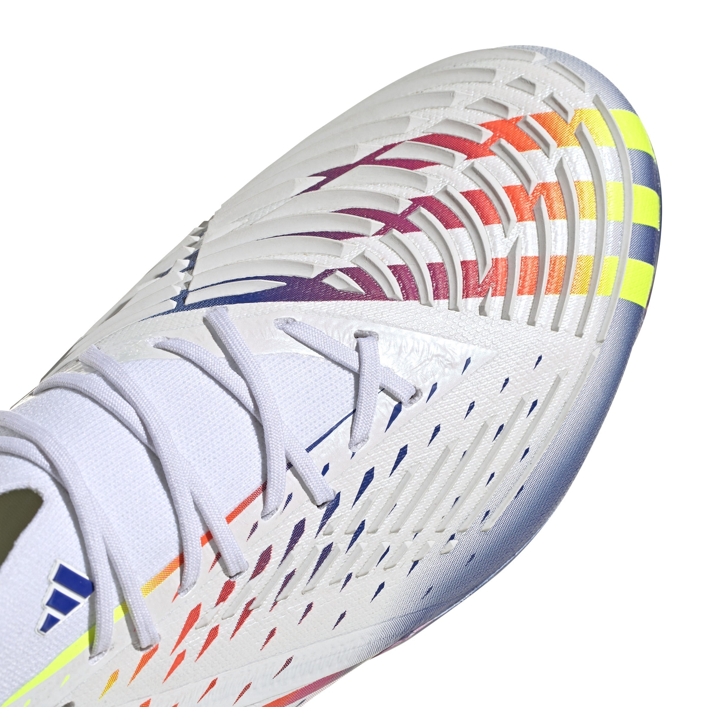 adidas Predator Edge.1 FG Firm Ground Boots White/Solar Yellow/Power Blue - Best Buy Soccer