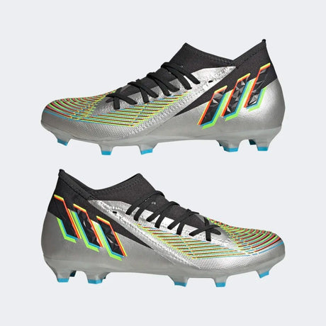 adidas Predator Edge.3 FG Firm Ground Soccer Cleats Silver/Black - Best Buy Soccer