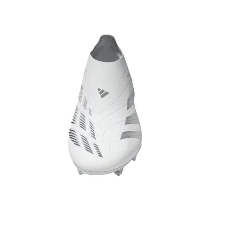 adidas Predator Elite Laceless FG Firm Ground Soccer Cleats - White/Silver Metallic/White - Best Buy Soccer