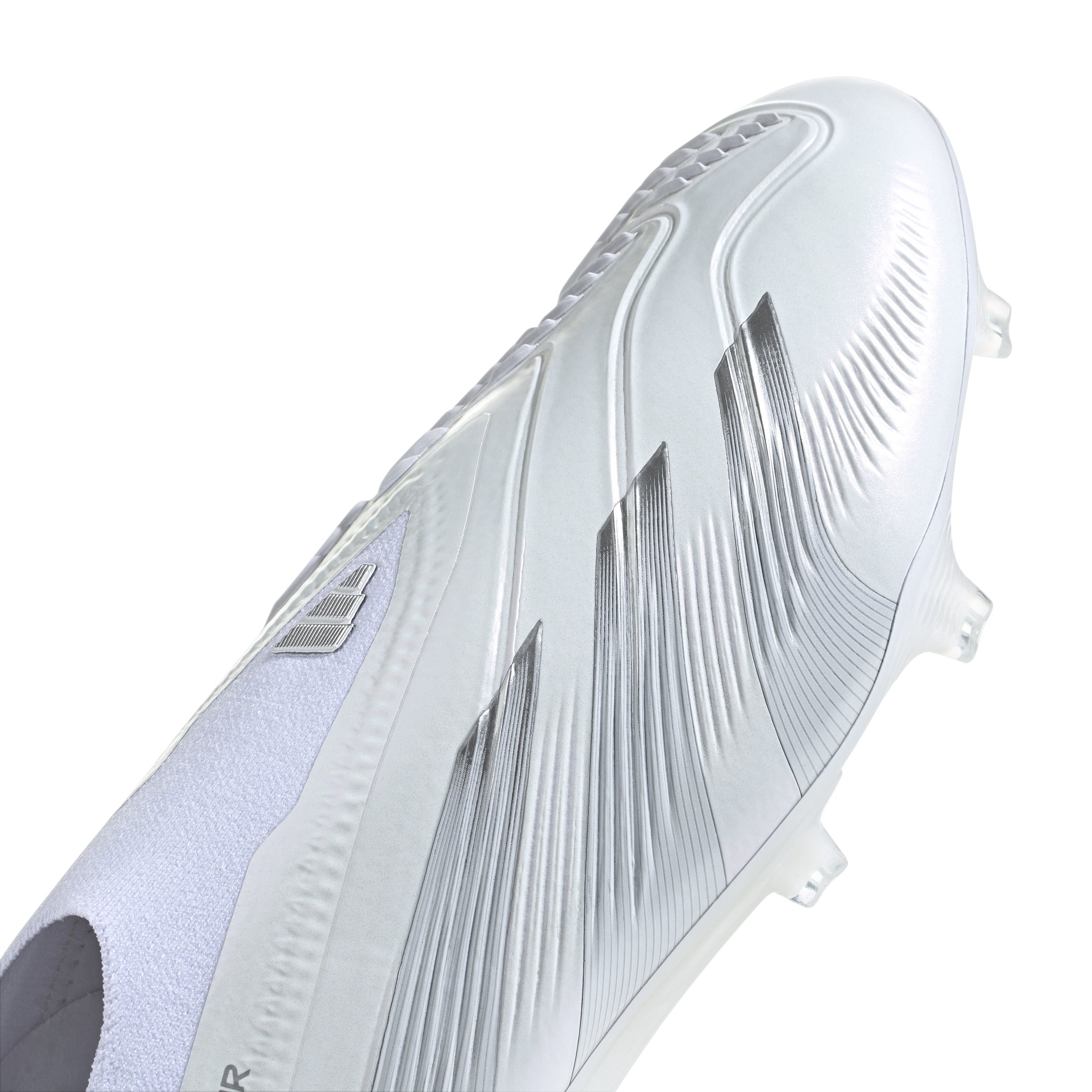 adidas Predator Elite Laceless FG Firm Ground Soccer Cleats - White/Silver Metallic/White - Best Buy Soccer