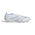 Botas de fútbol Adidas Predator Elite sin cordones FG de terreno firme - Blanco/Plata Metálico/Blanco