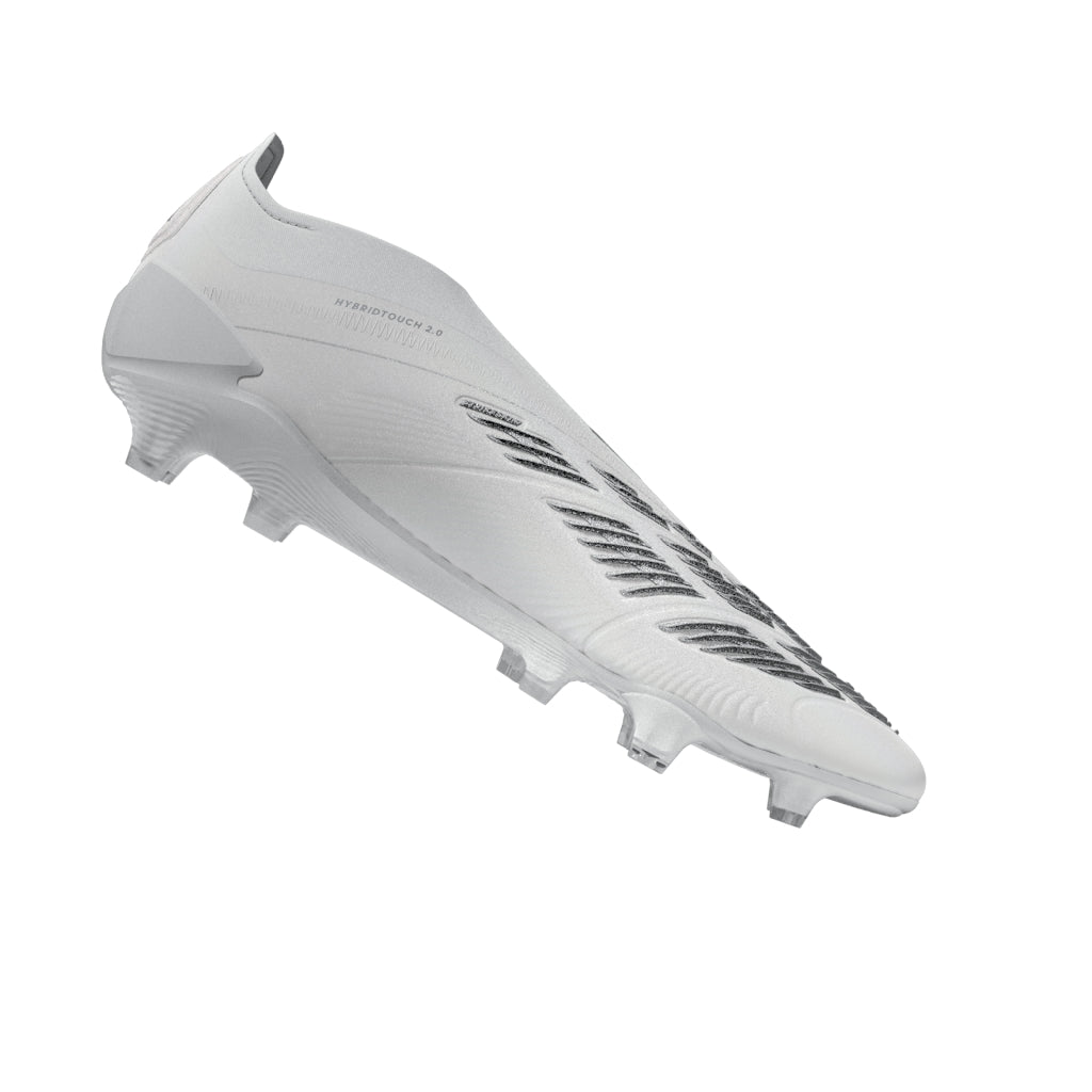 adidas Predator Elite Laceless FG Firm Ground Soccer Cleats - White/Silver Metallic/White - Best Buy Soccer