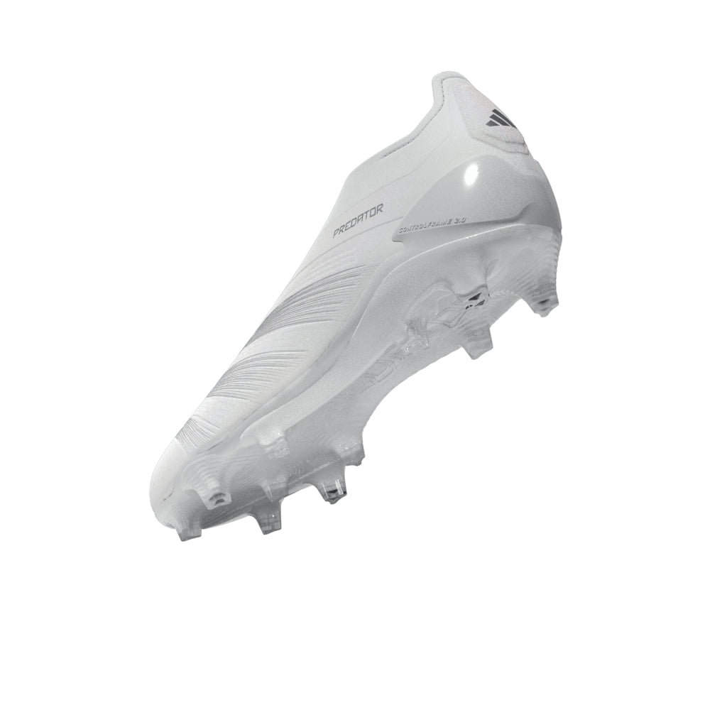 adidas Predator Elite Laceless FG Firm Ground Soccer Cleats - White/Silver Metallic/White - Best Buy Soccer