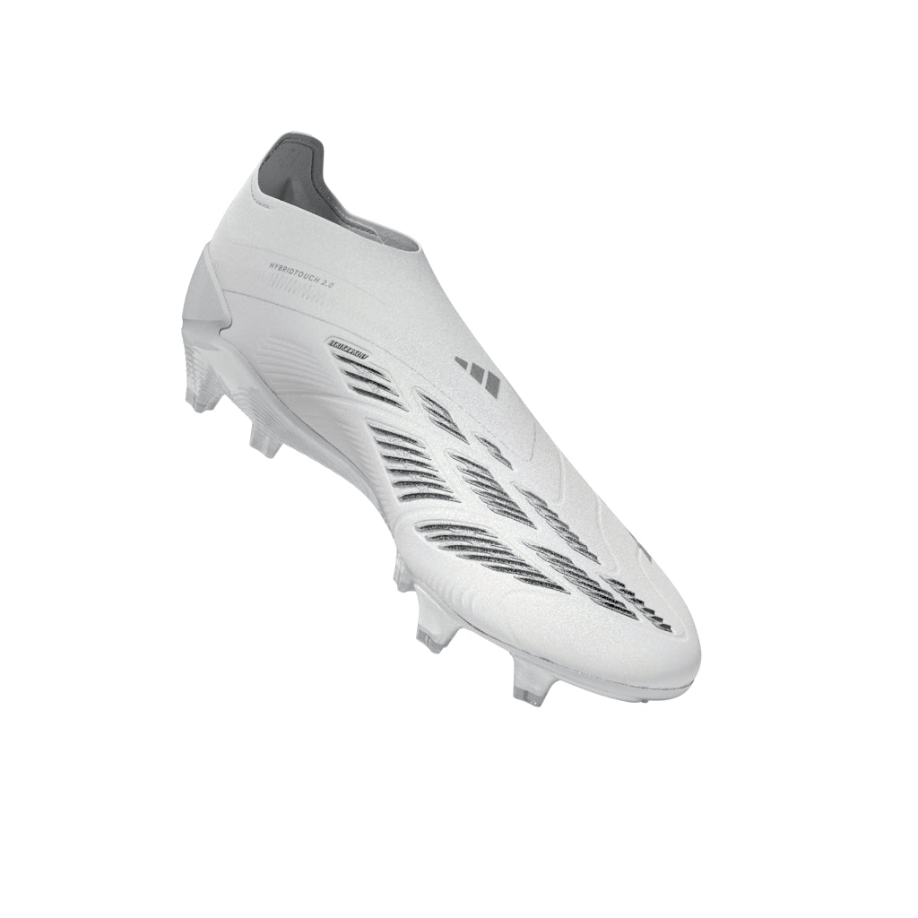 adidas Predator Elite Laceless FG Firm Ground Soccer Cleats - White/Silver Metallic/White - Best Buy Soccer