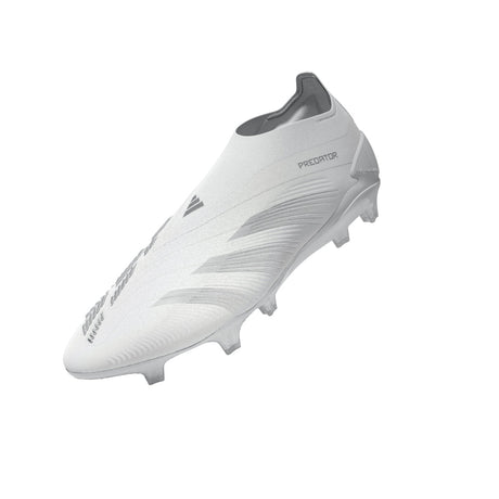 adidas Predator Elite Laceless FG Firm Ground Soccer Cleats - White/Silver Metallic/White - Best Buy Soccer