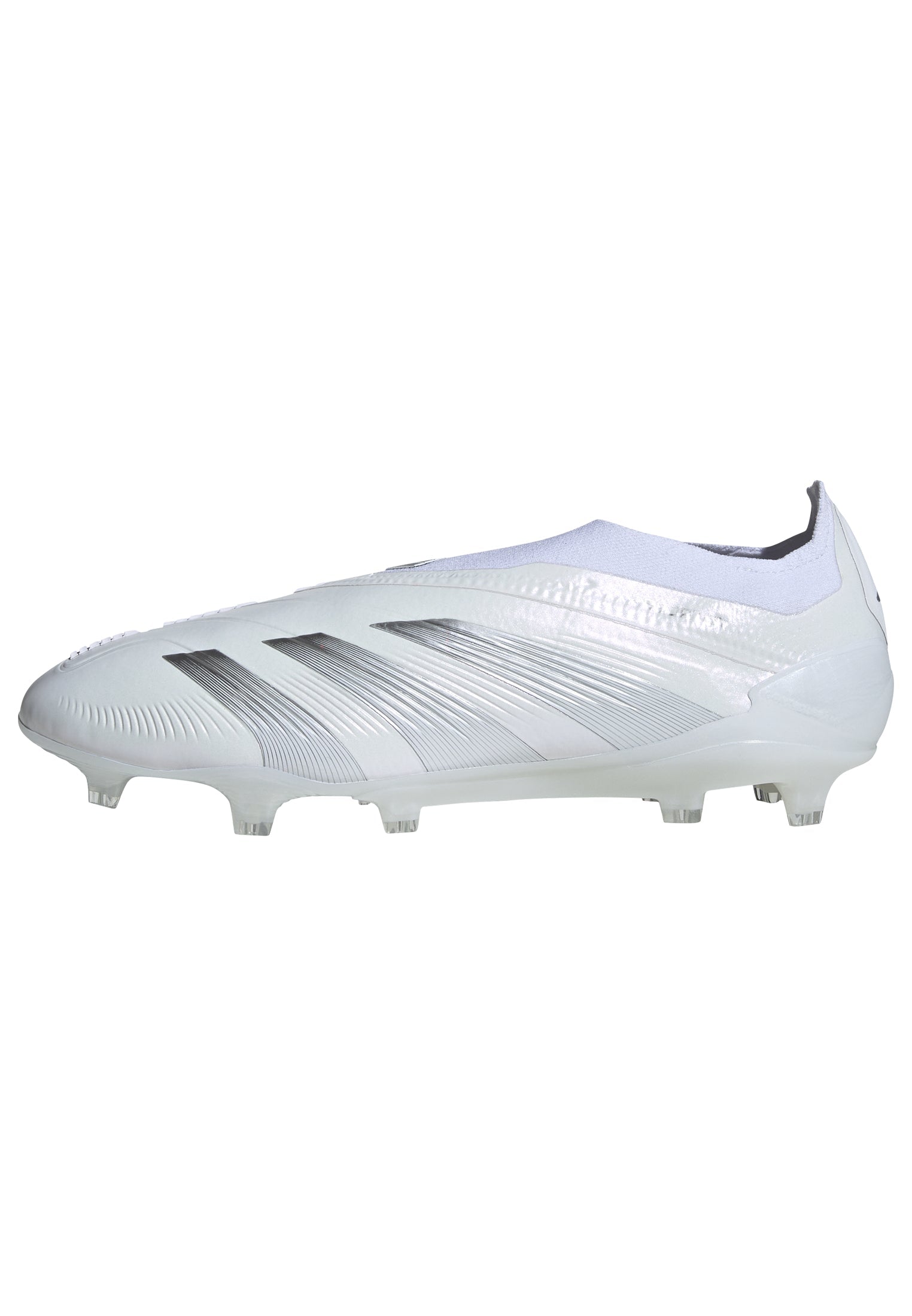adidas Predator Elite Laceless FG Firm Ground Soccer Cleats - White/Silver Metallic/White - Best Buy Soccer