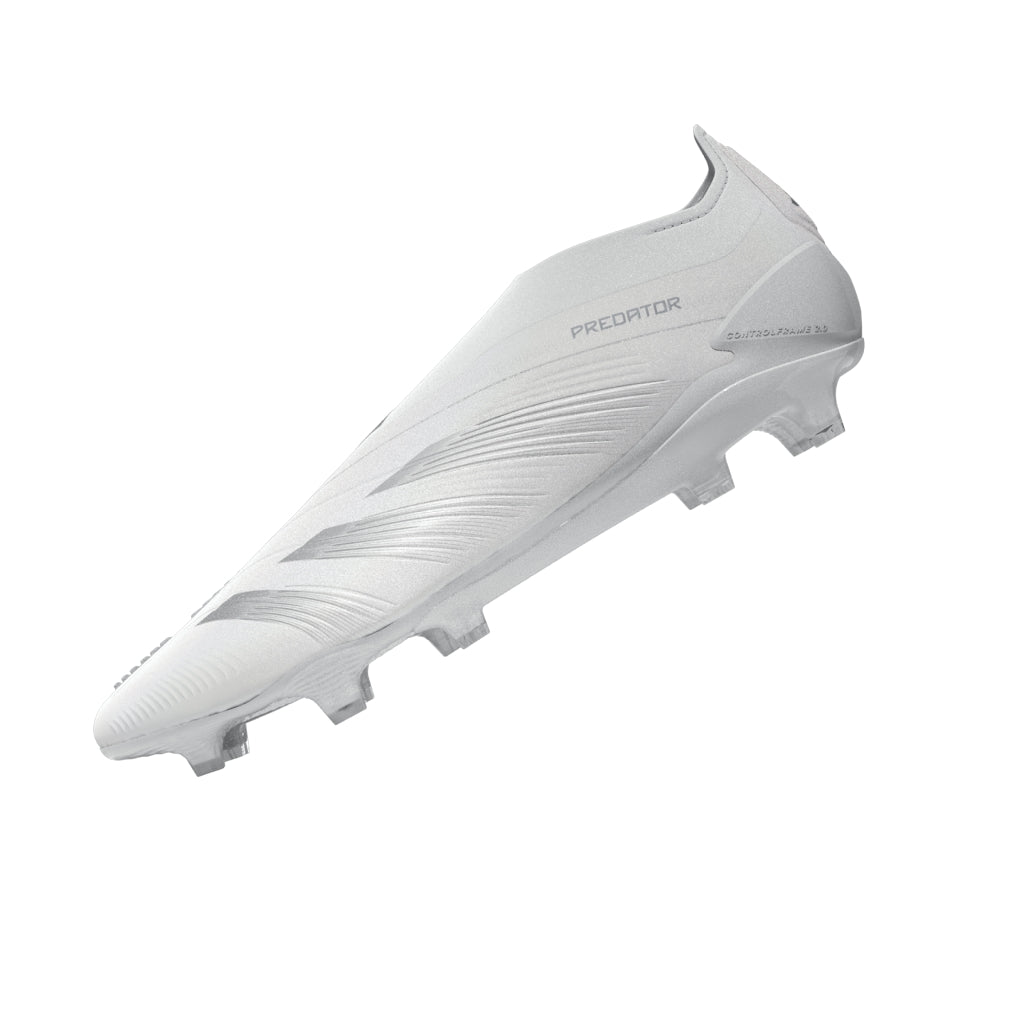 adidas Predator Elite Laceless FG Firm Ground Soccer Cleats - White/Silver Metallic/White - Best Buy Soccer