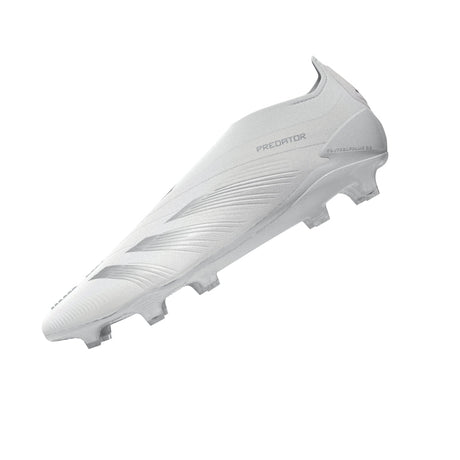adidas Predator Elite Laceless FG Firm Ground Soccer Cleats - White/Silver Metallic/White - Best Buy Soccer