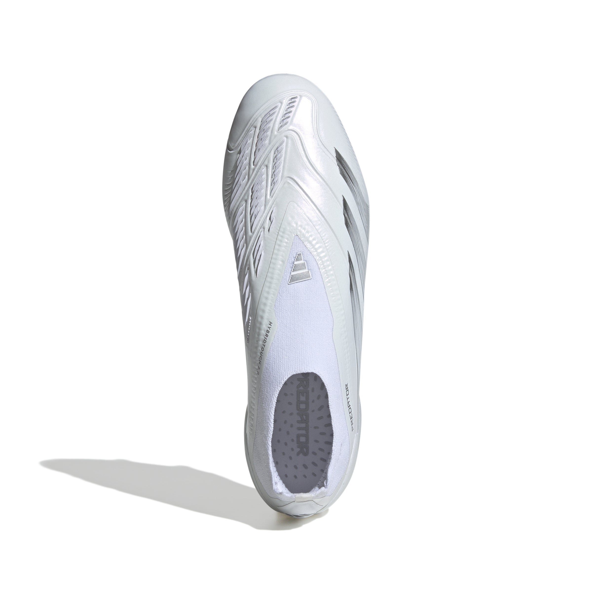 adidas Predator Elite Laceless FG Firm Ground Soccer Cleats - White/Silver Metallic/White - Best Buy Soccer