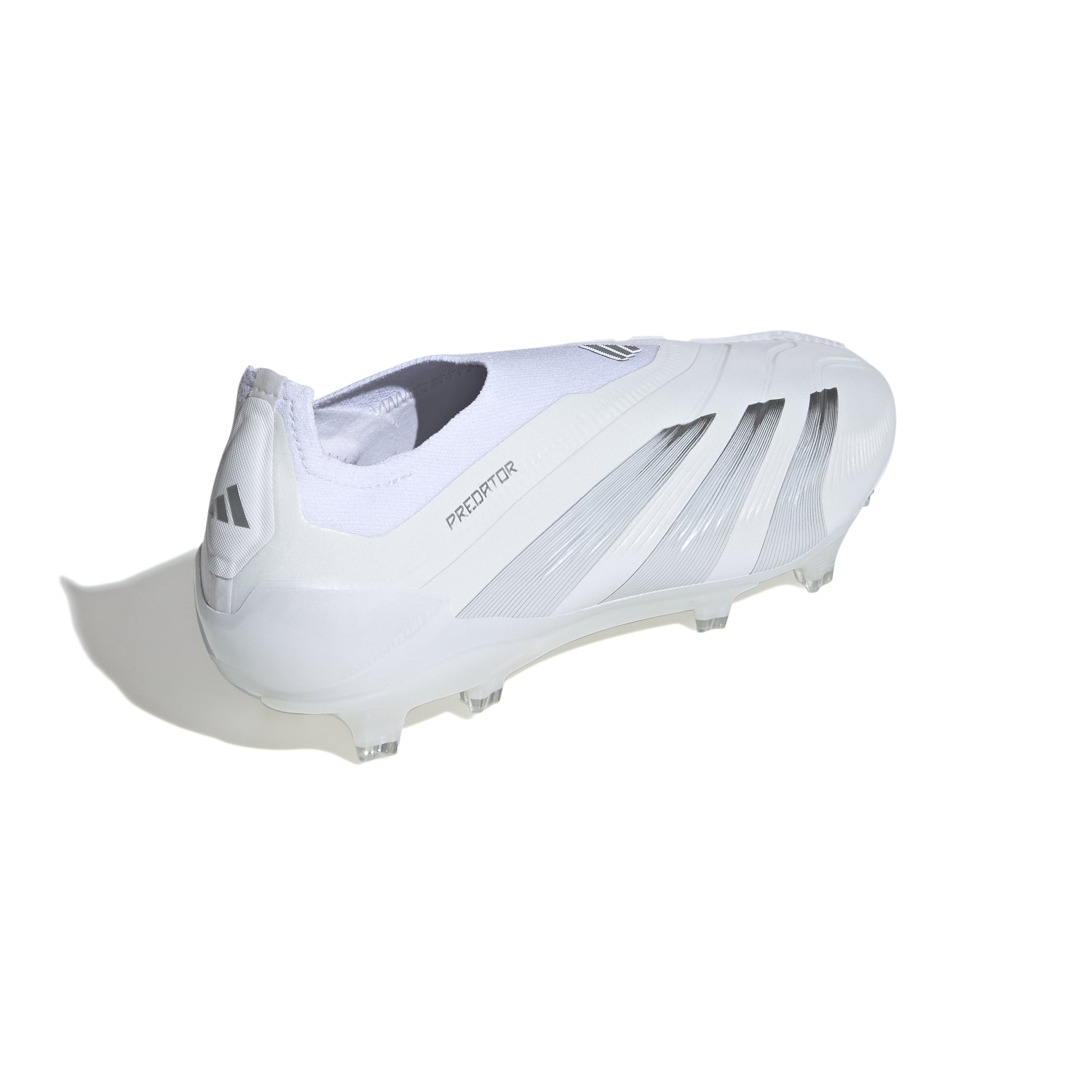 adidas Predator Elite Laceless FG Firm Ground Soccer Cleats - White/Silver Metallic/White - Best Buy Soccer