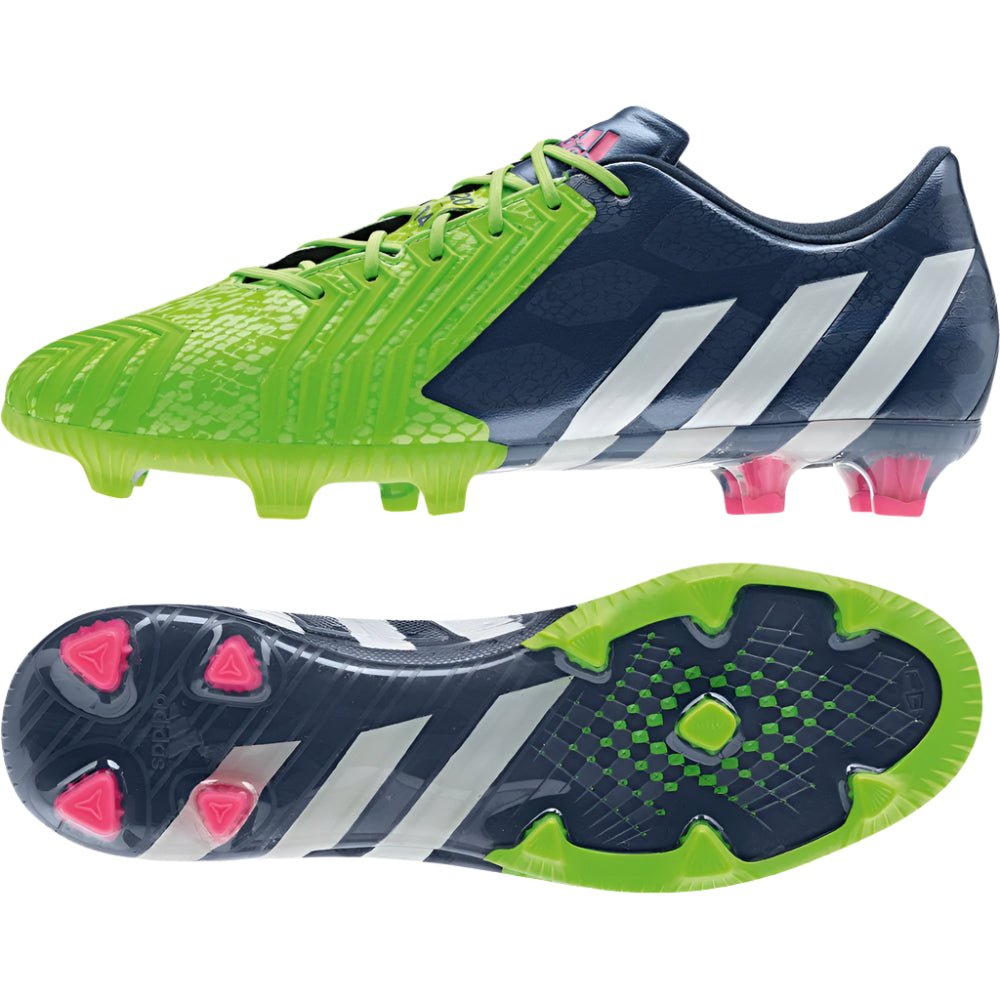adidas Predator Instinct FG Firm Ground Soccer Cleats - Rich Blue/White/Neon Green - Best Buy Soccer