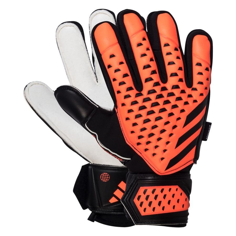 adidas Predator Match Fingersave Gloves Orange/Black - Best Buy Soccer