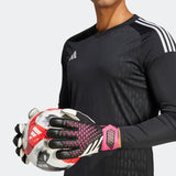 adidas Predator Match Fingersave Goalkeeper Gloves Black/White - Best Buy Soccer