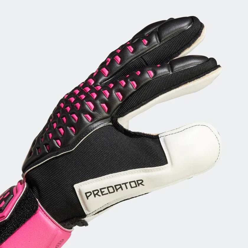 adidas Predator Match Fingersave Goalkeeper Gloves Black/White - Best Buy Soccer