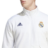 adidas Real Madrid Anthem Jacket - White - Best Buy Soccer