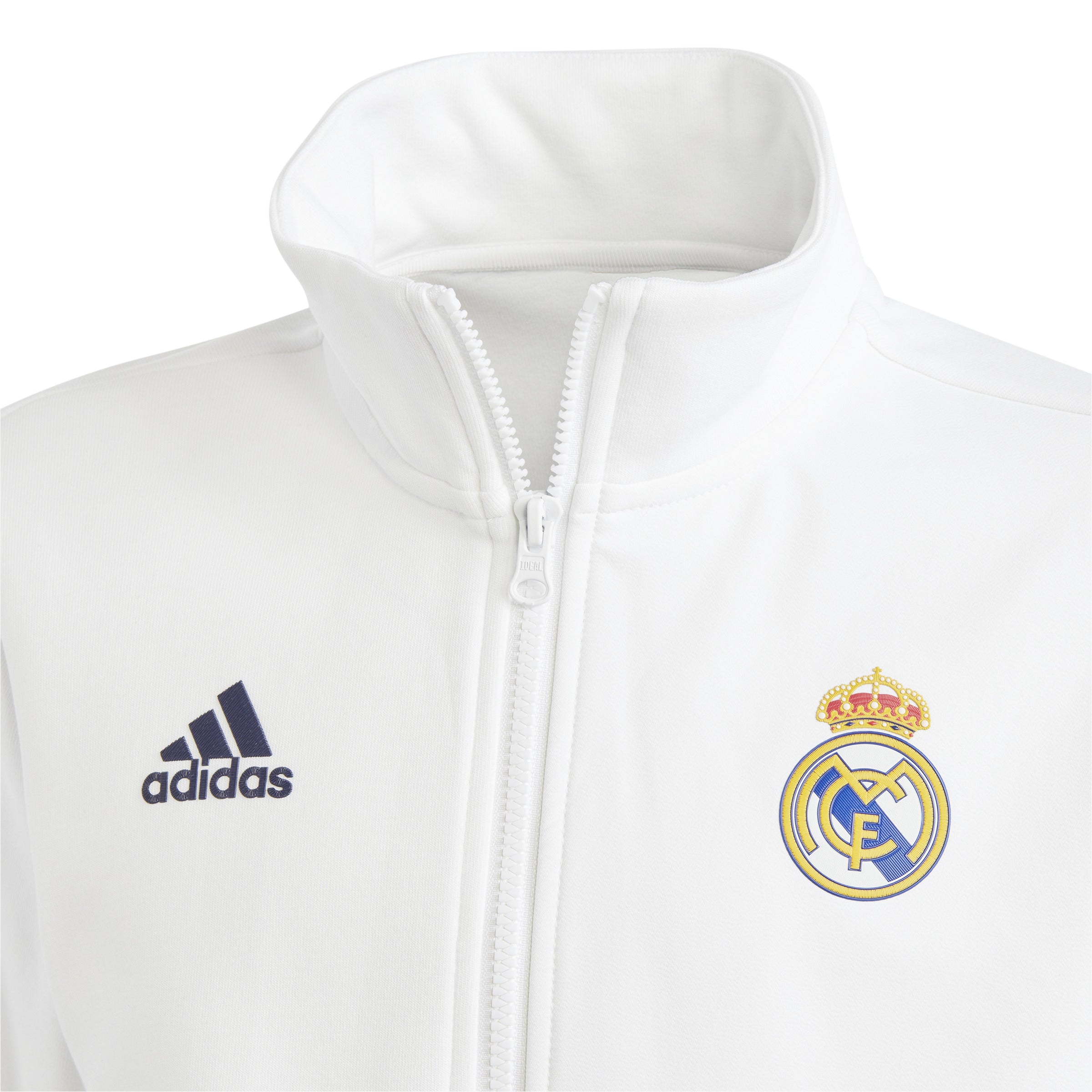 adidas Real Madrid Anthem Jacket - White - Best Buy Soccer
