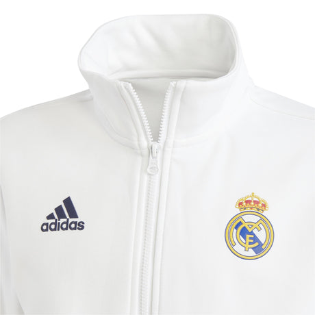 adidas Real Madrid Anthem Jacket - White - Best Buy Soccer