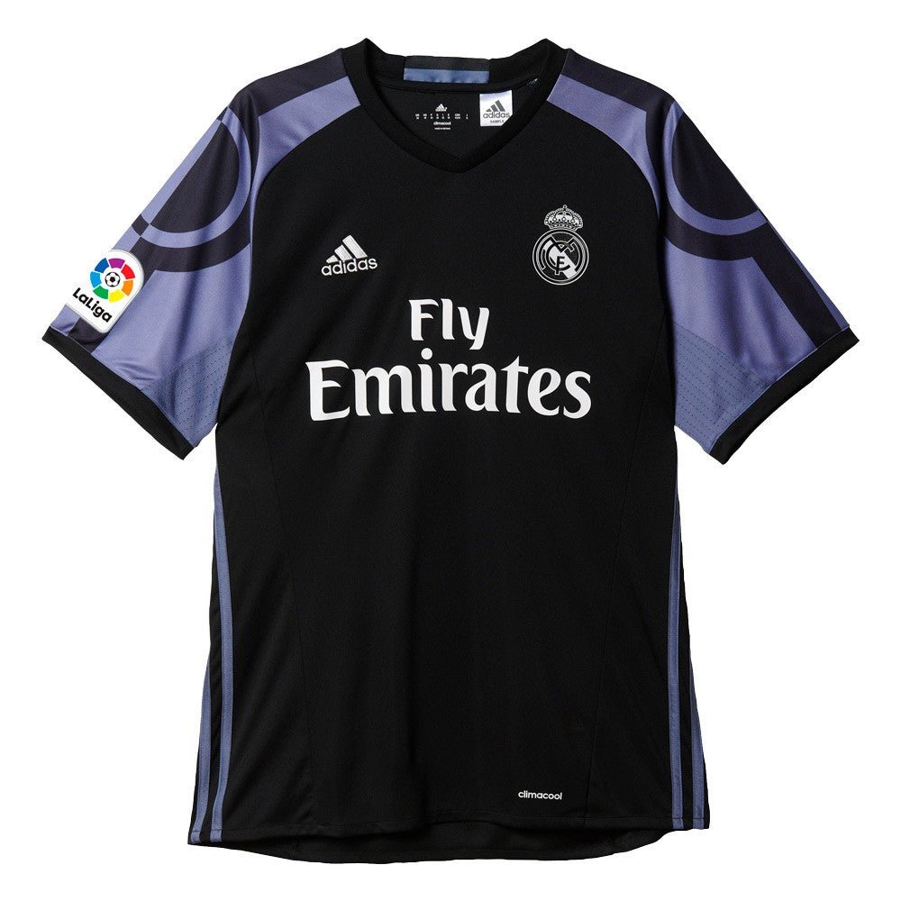 adidas Real Madrid Third Jersey Youth 16 Black/ - Best Buy Soccer
