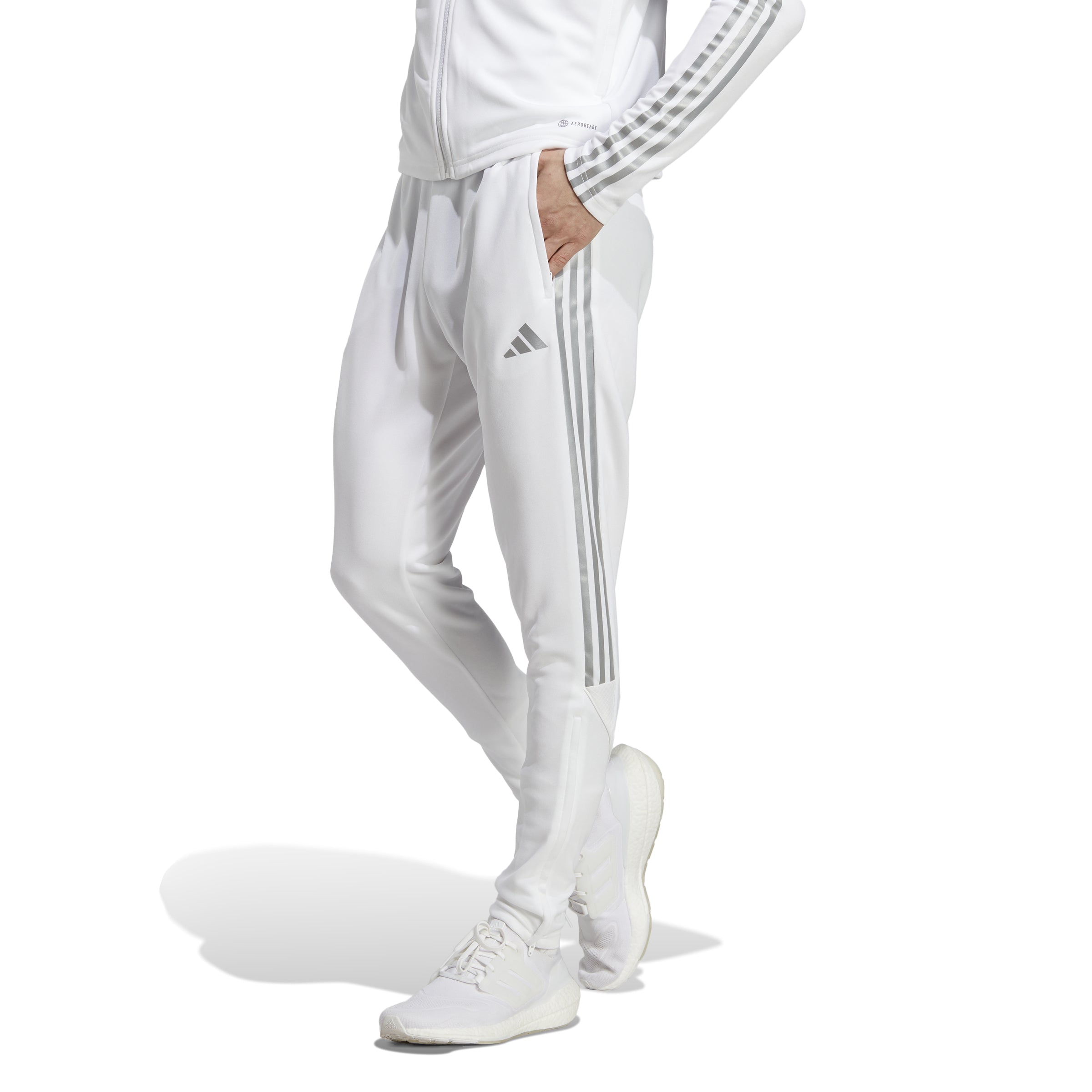 adidas Tiro Reflective Tracksuit Pant - White/Reflective