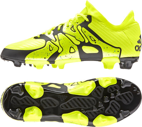 adidas X 15.1 FG/AG Multi - Ground Youth Soccer Cleats - Solar Yellow/Black - Best Buy Soccer