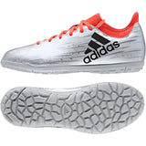 adidas X 16.3 TF Turf Youth Soccer Cleats - Silver Metallic/Black/Solar Red - Best Buy Soccer
