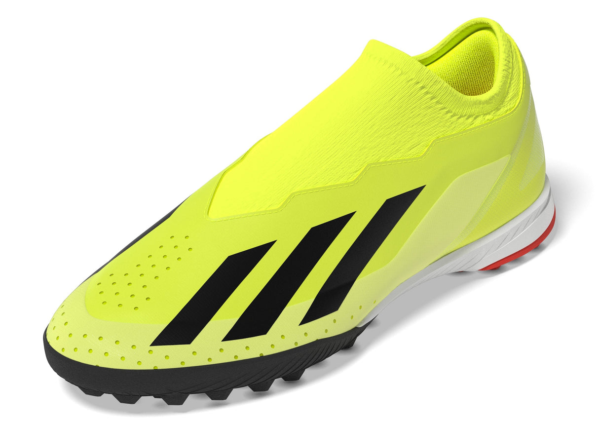 adidas X Crazyfast League LL TF Laceless Turf Boots Solar Yellow/Black/White - Best Buy Soccer