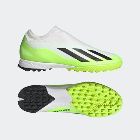 adidas X Crazyfast.3 TF Turf Soccer Shoes White/Black/Lucid Lemon - Best Buy Soccer