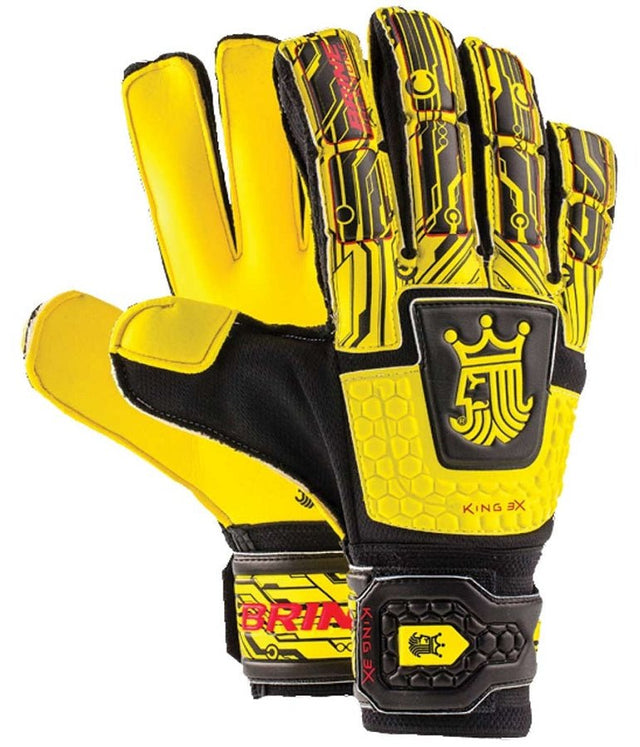 Brine King Match 3X Goalkeeper Gloves Yellow - Best Buy Soccer
