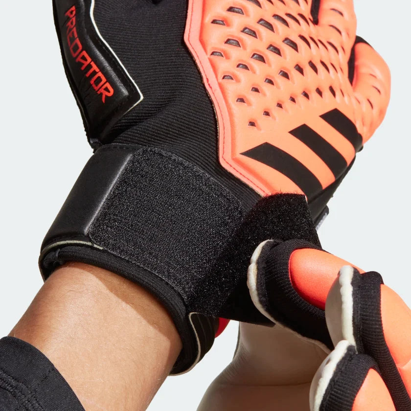 Guantes adidas Predator Match Fingersave Naranja/Negro