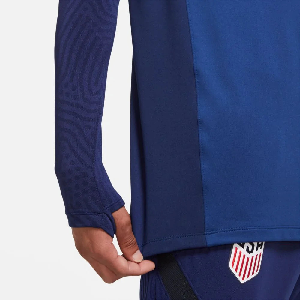 Nike Camiseta con cremallera de 1/4 USA Soccer Strike Drill para hombre