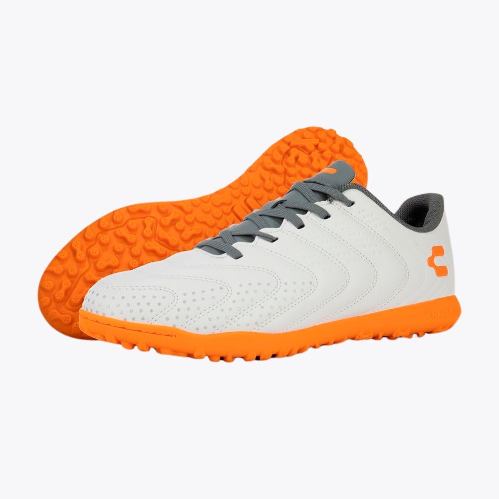 Charly Perseus Select TF Turf Boots White/Orange - Best Buy Soccer