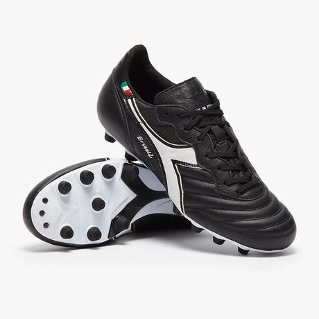 Diadora Brasil Italy OG LT+MDPU FG Firm Ground Soccer Cleats Black/White - Best Buy Soccer