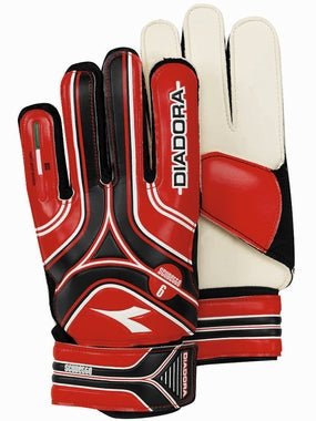 Diadora Scudetto Goalkeeper Gloves Red/Black - Best Buy Soccer