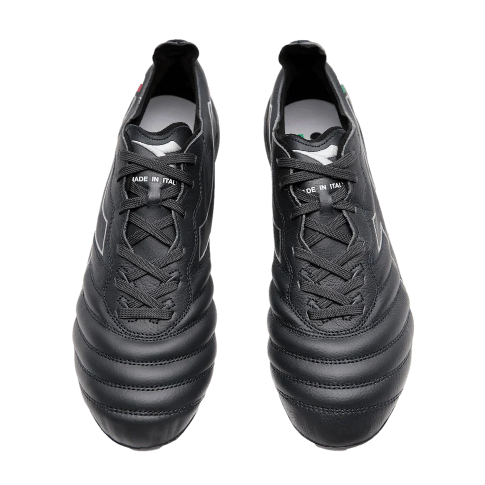 Botas de fútbol para hombre Diadora Brasil Elite Tech ITA LPX FG de suelo firme, negras