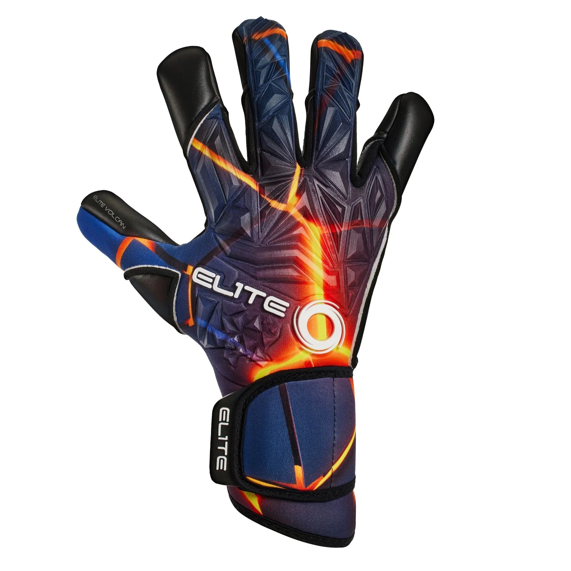 Elite Sport Volcan Goalkeeper Gloves Black/Flame - Best Buy Soccer