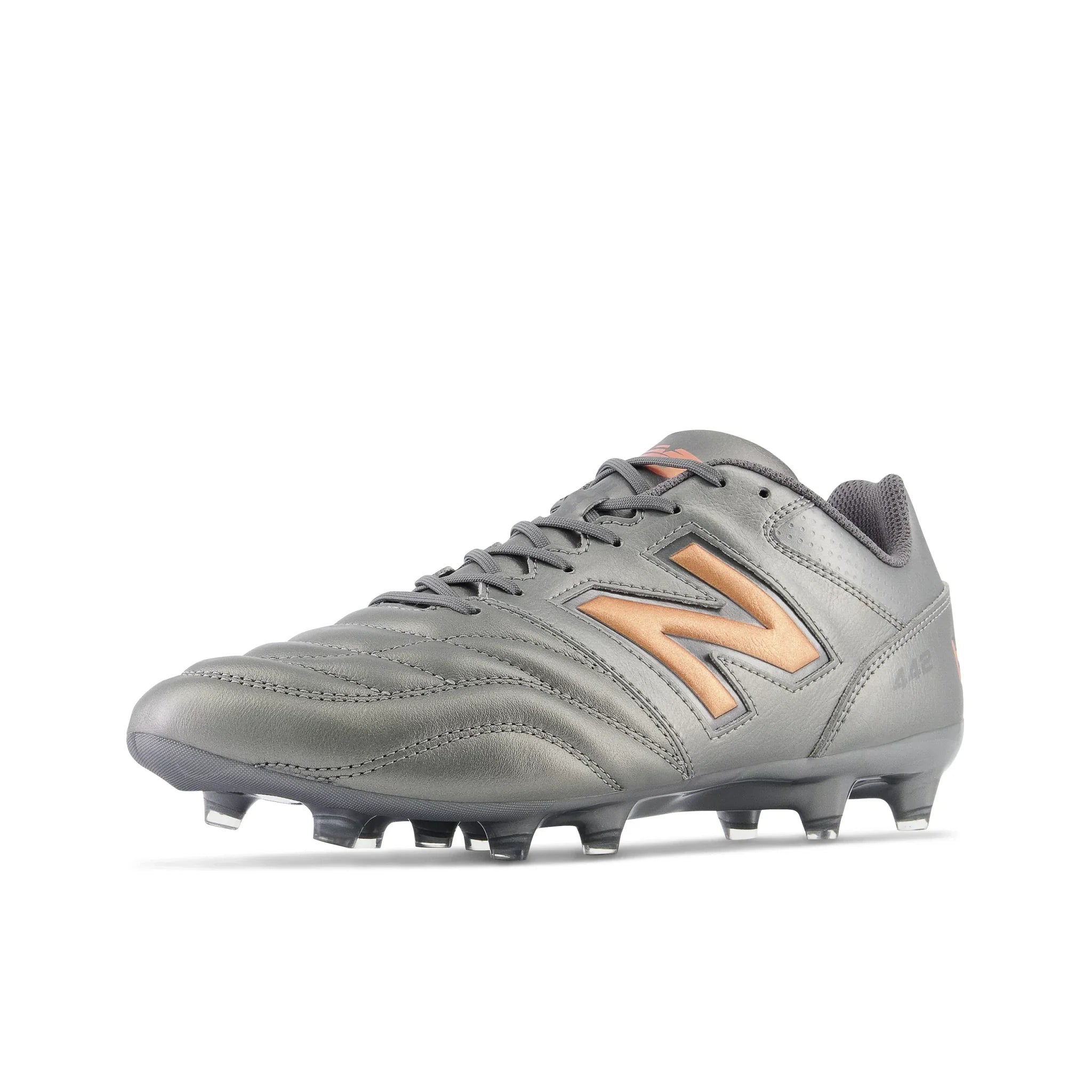 Botas de fútbol para superficies firmes New Balance 442 V2 Team FG Plata