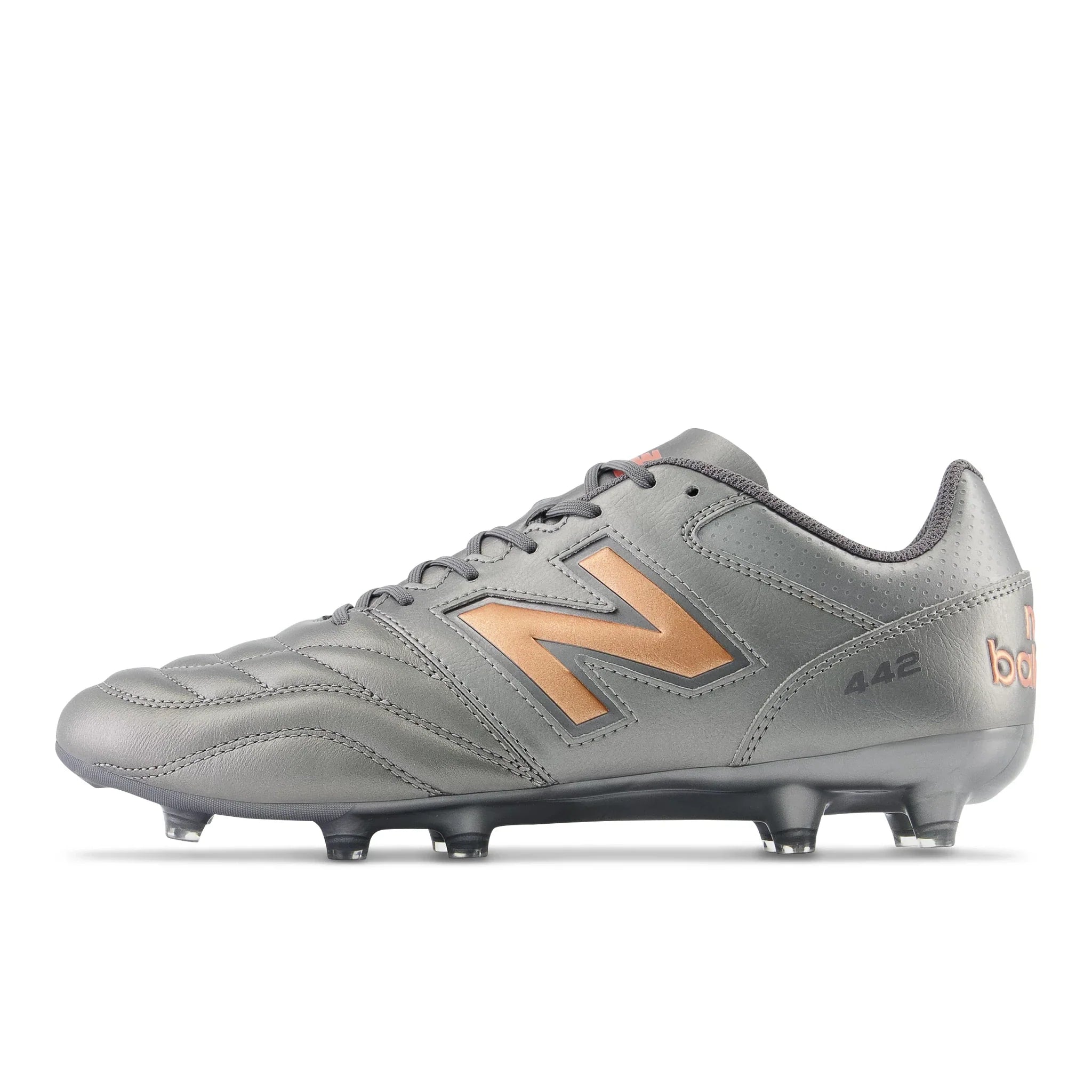 Botas de fútbol para superficies firmes New Balance 442 V2 Team FG Plata
