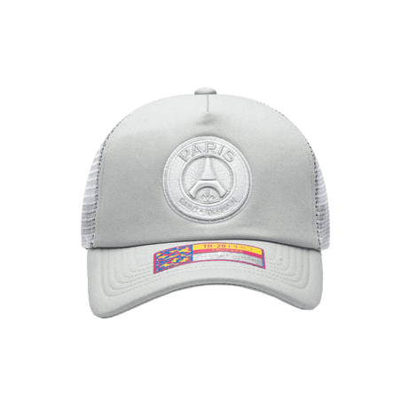 Fan Ink Paris Saint - Germain Fog Trucker Hat Grey - Best Buy Soccer