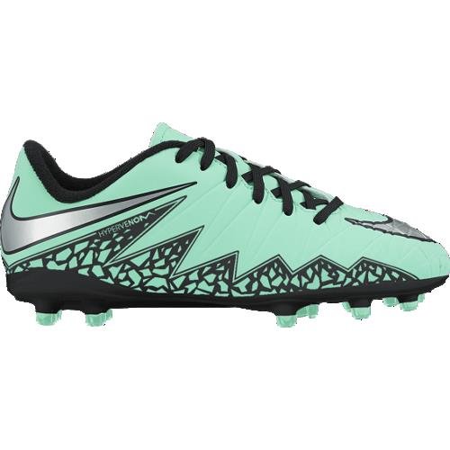 Nike JR Hypervenom Phelon II FG Soccer Cleats - Green Glow/Hyper Orange/Metallic Silver - Best Buy Soccer
