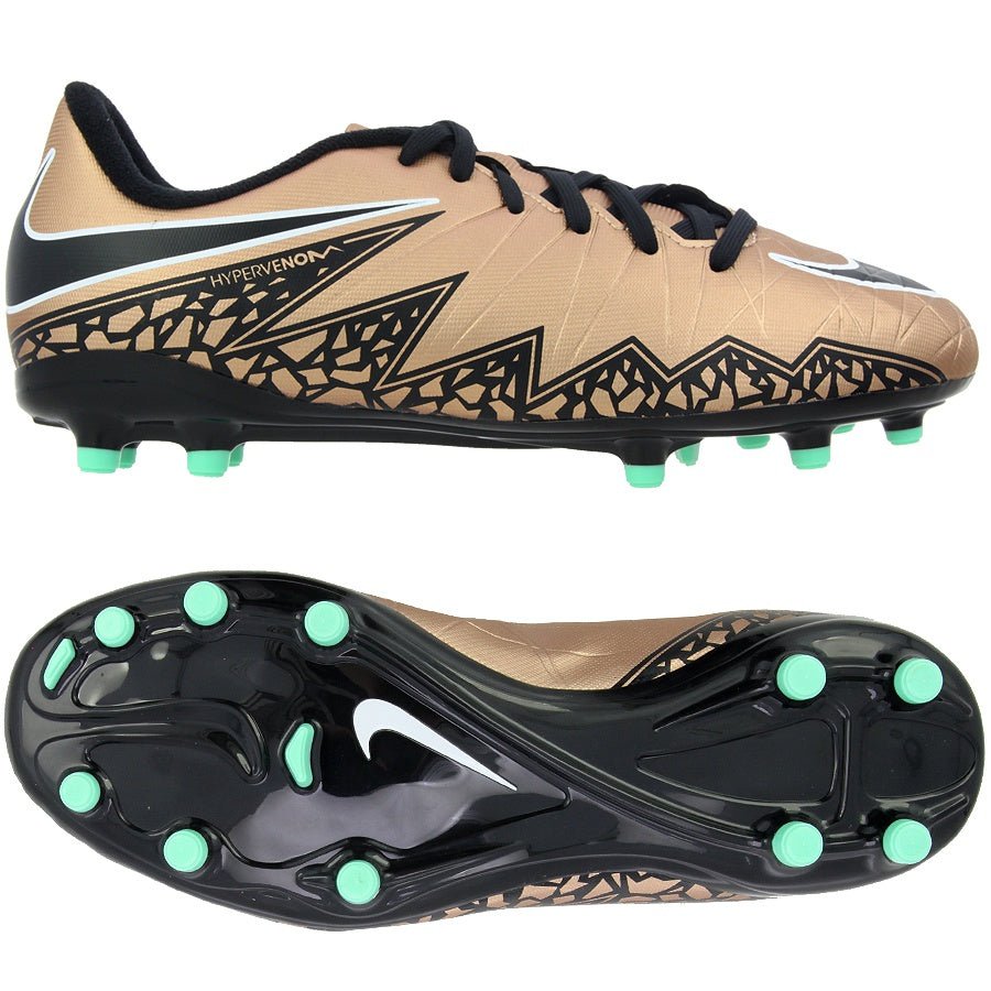 Nike JR Hypervenom Phelon II FG Soccer Cleats Metallic Red Bronce/Green - Best Buy Soccer