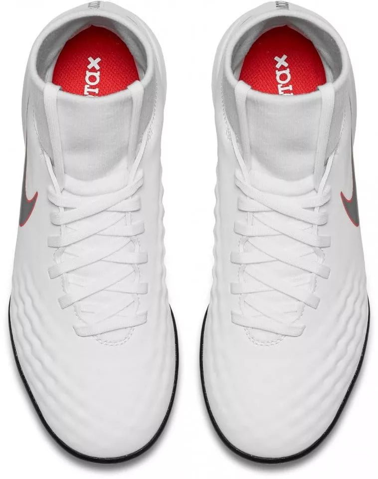 Nike Kid's JR ObraX 2 Academy TF Turf Boots White/Grey/Crimson - Best Buy Soccer